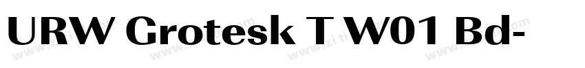 URW Grotesk T W01 Bd字体转换